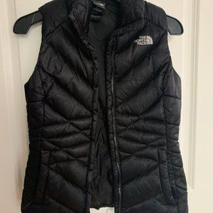 Black Womens North Face puffer vest